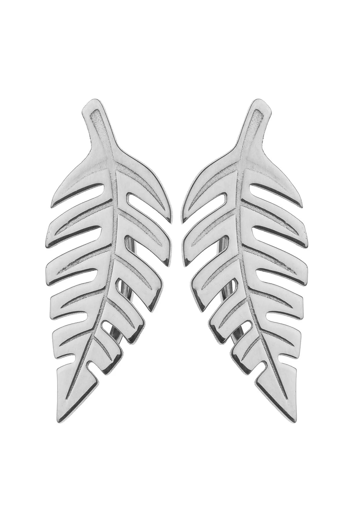 Bold Leaf Earrings - Sofia Godinho 925 Silver