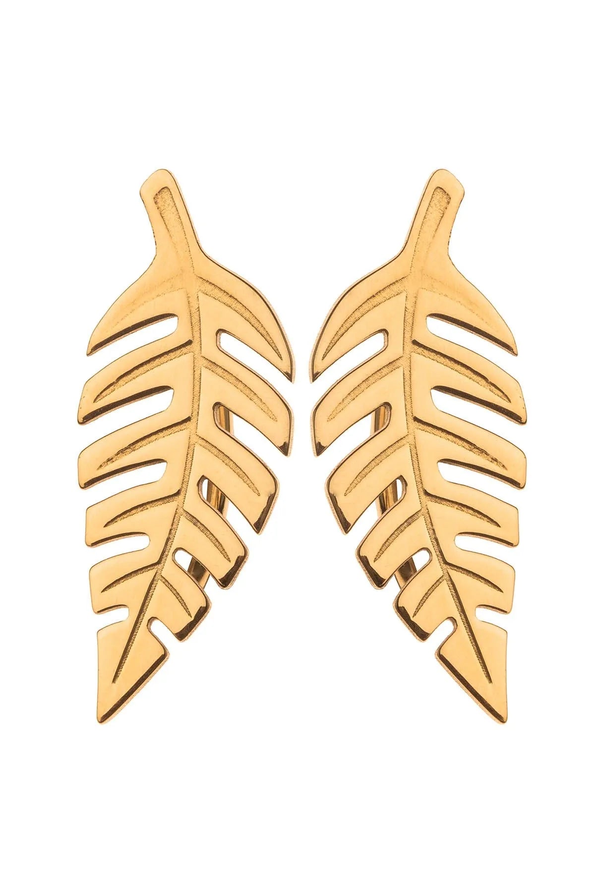 Bold Leaf Earrings - Sofia Godinho 925 Silver