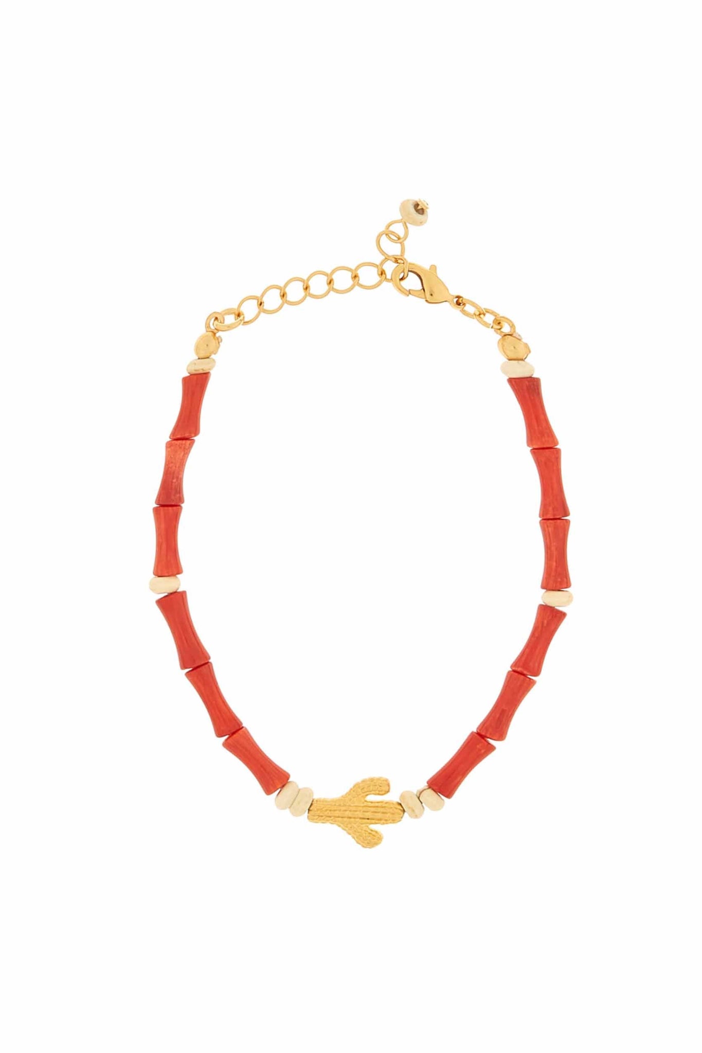 Pulsera de coral cactus