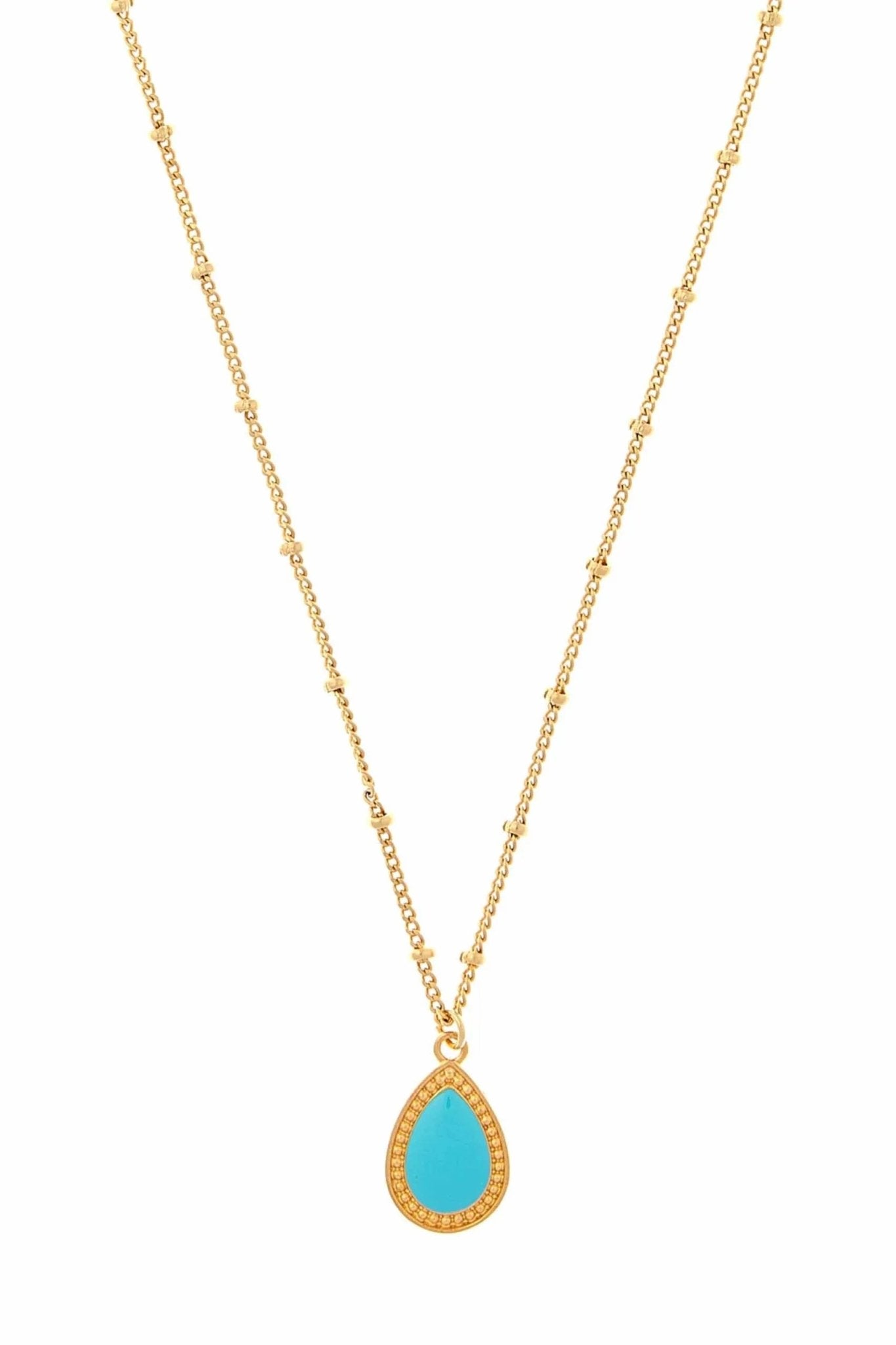 Enamel Drop Necklace - Sofia Godinho Necklaces