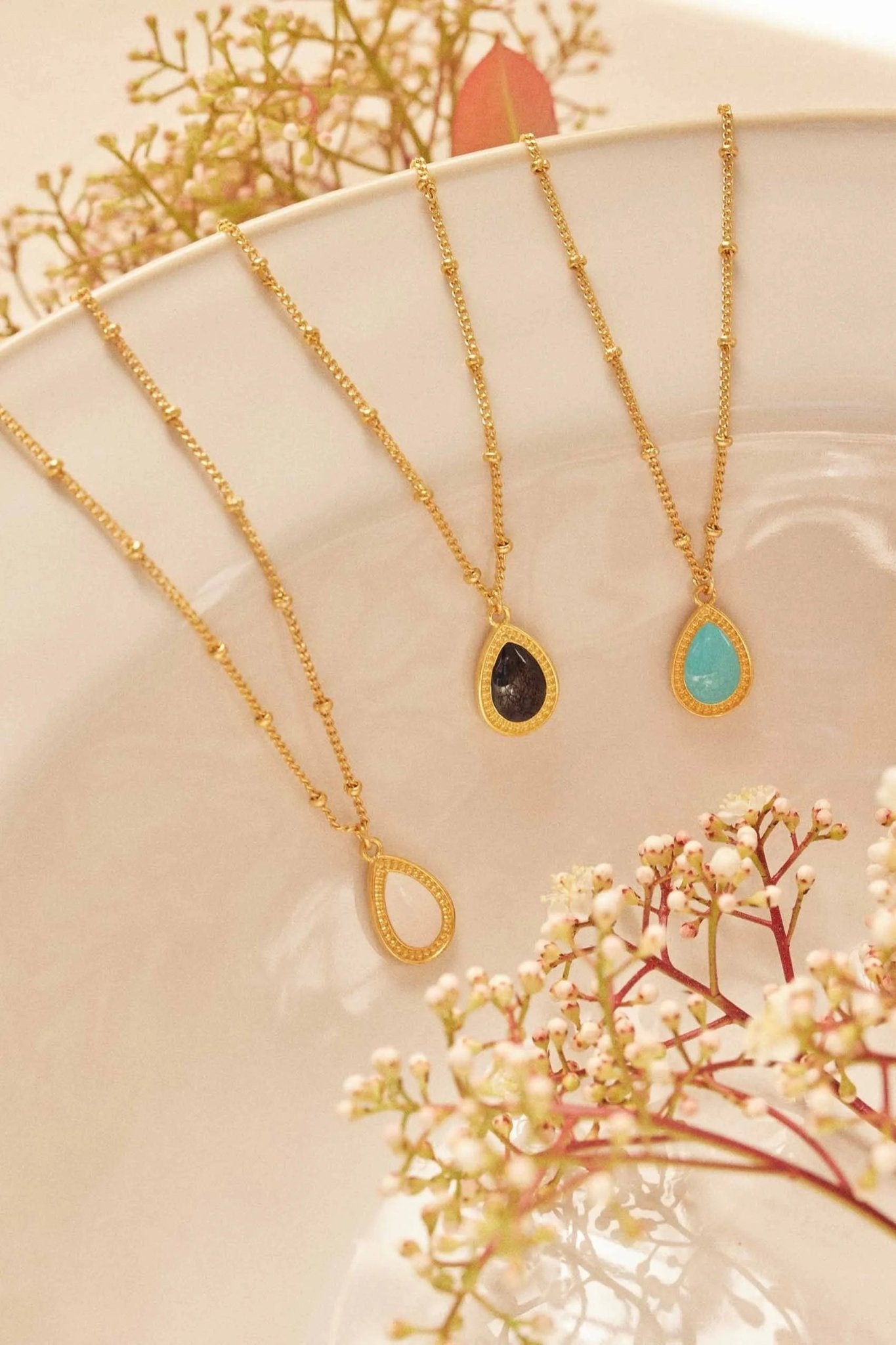 Enamel Drop Necklace - Sofia Godinho Necklaces