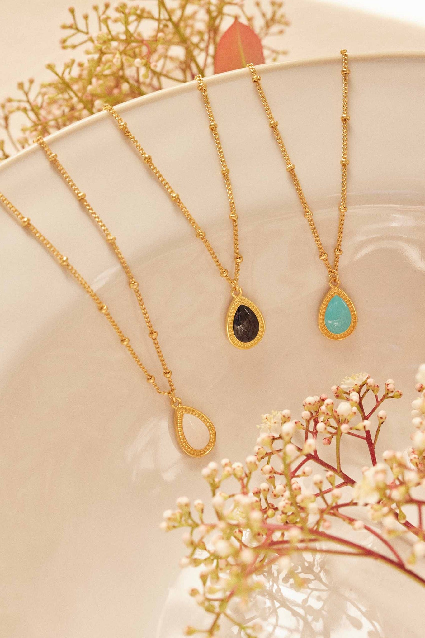 Enamel Drop Necklace - Sofia Godinho