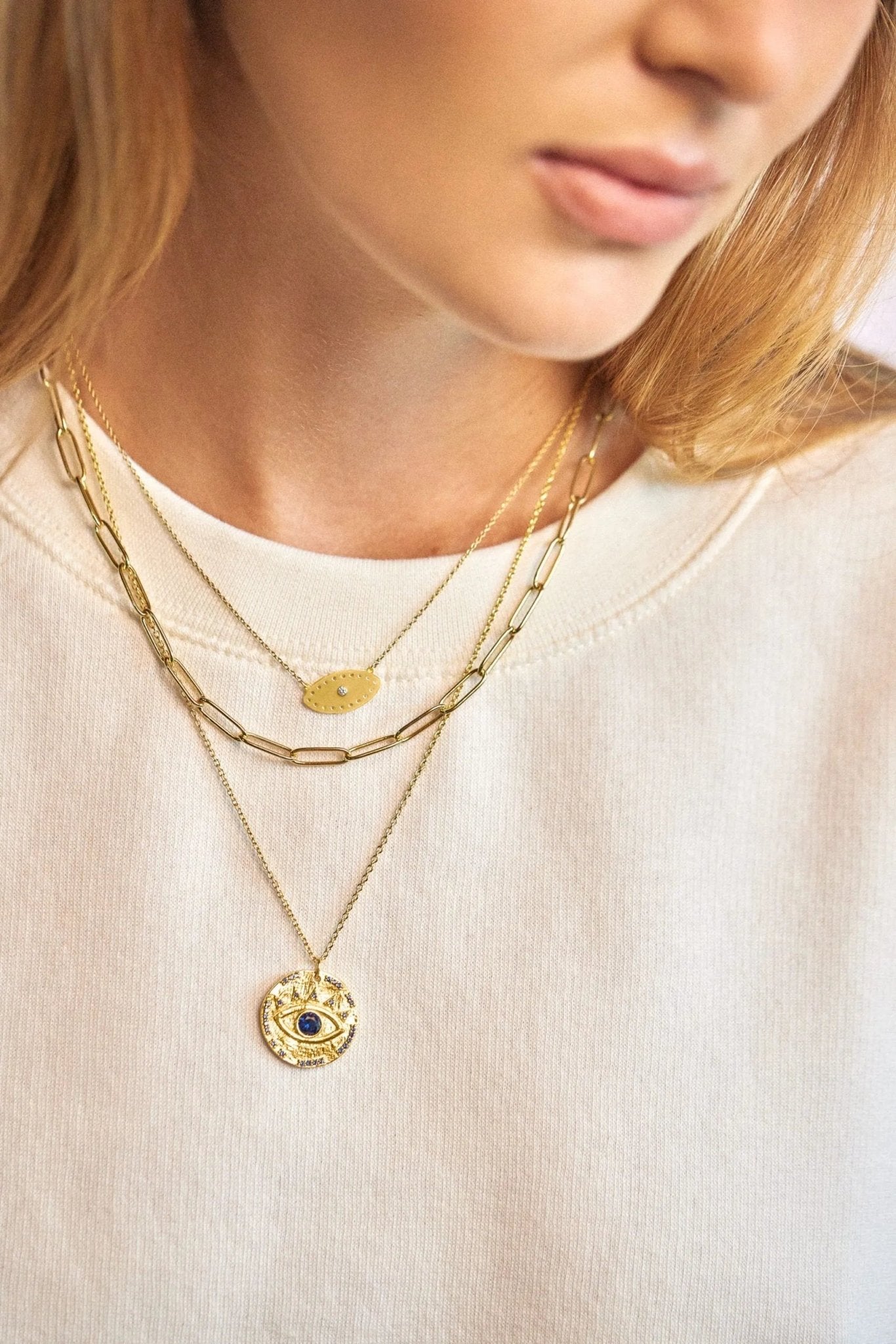 Eye of Protection XL Necklace - Sofia Godinho Necklaces