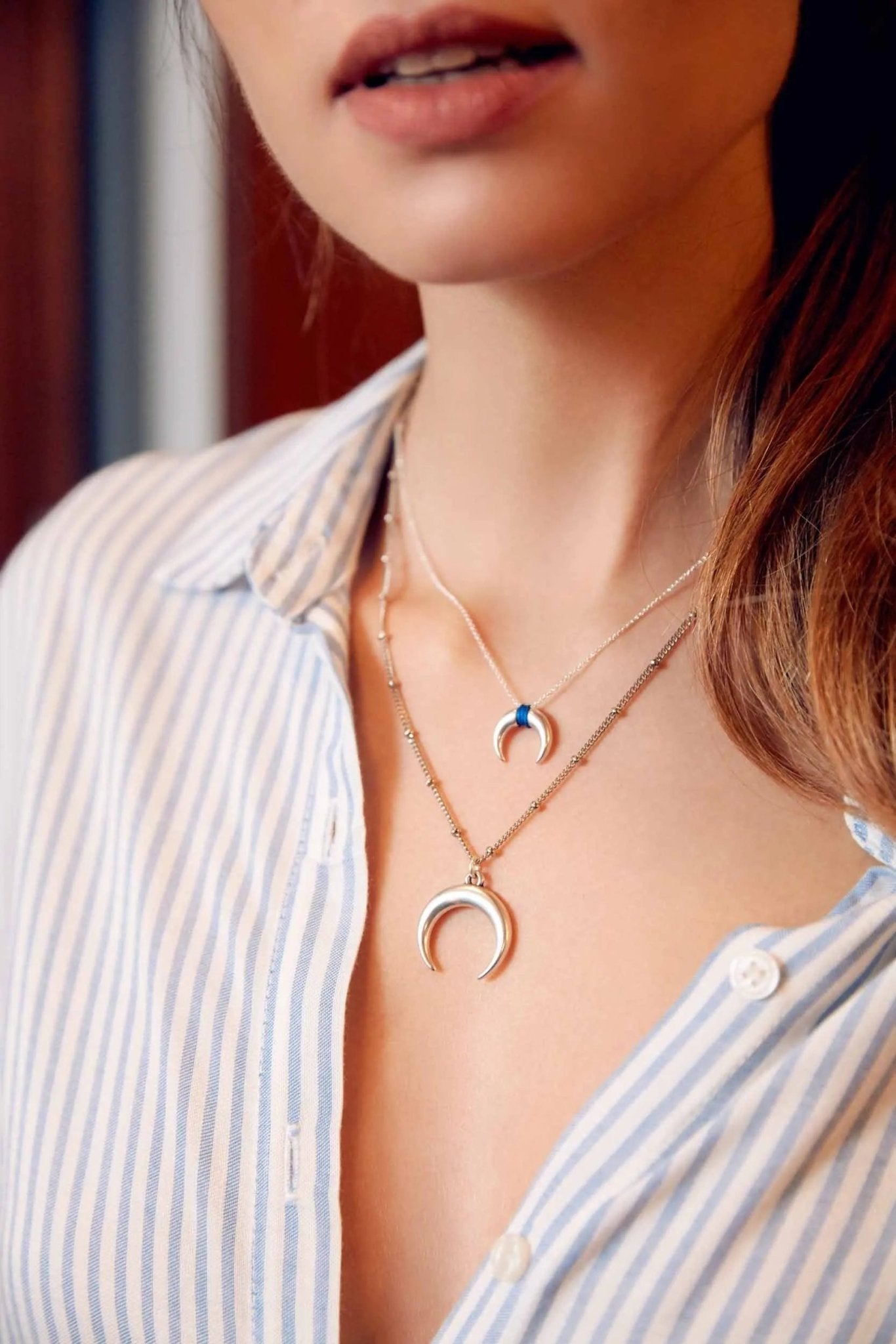 Gigi Half Moon Necklace - Sofia Godinho Outlet