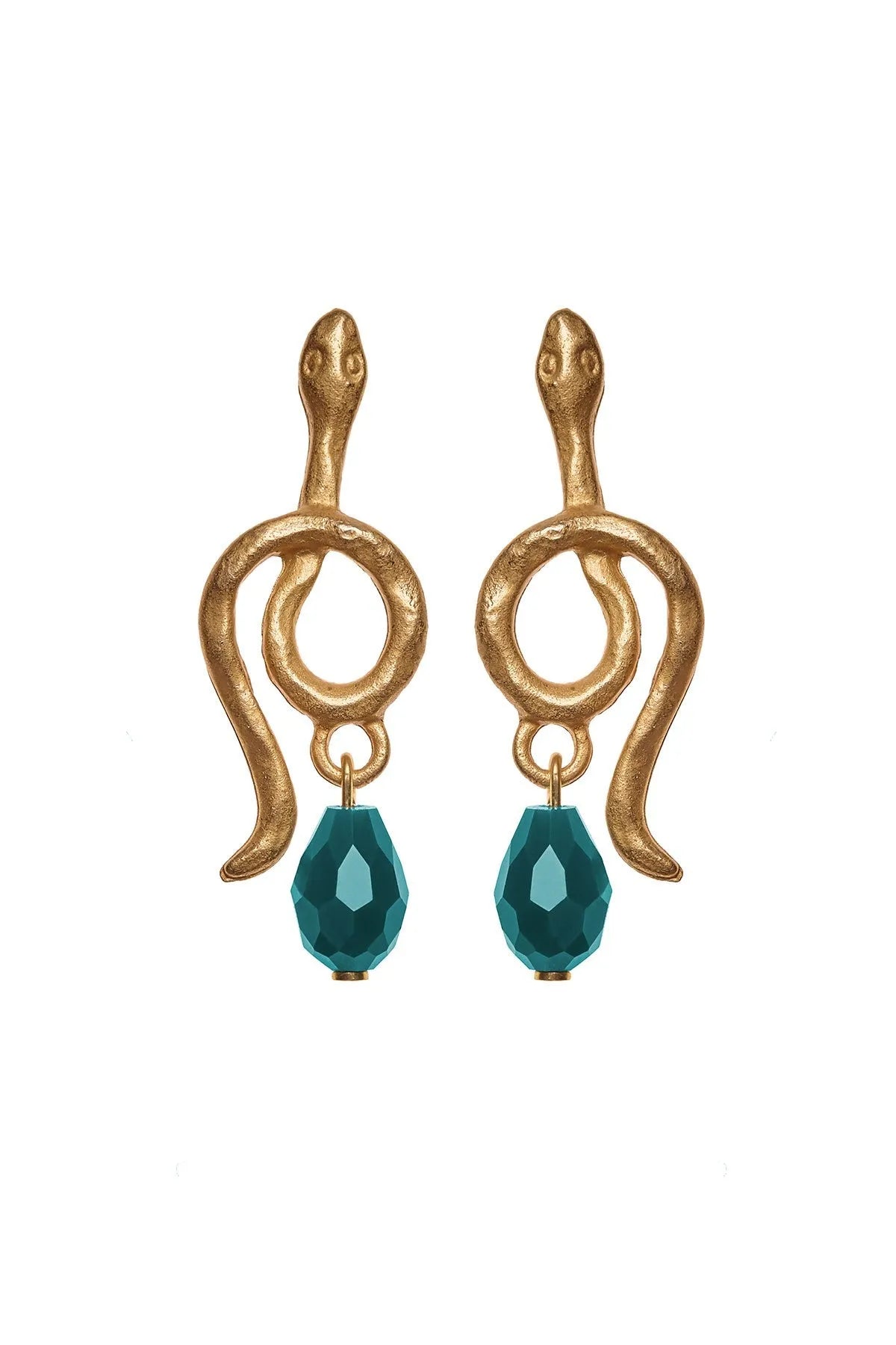 Golden Snake Earrings - Sofia Godinho Outlet