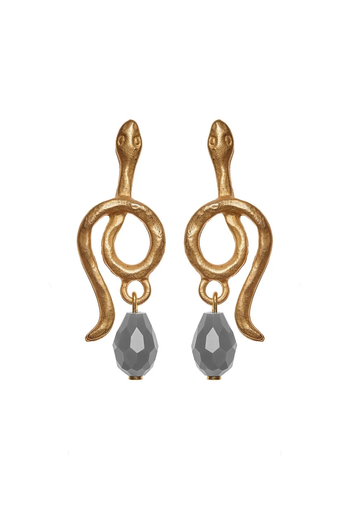 Golden Snake Earrings - Sofia Godinho Outlet