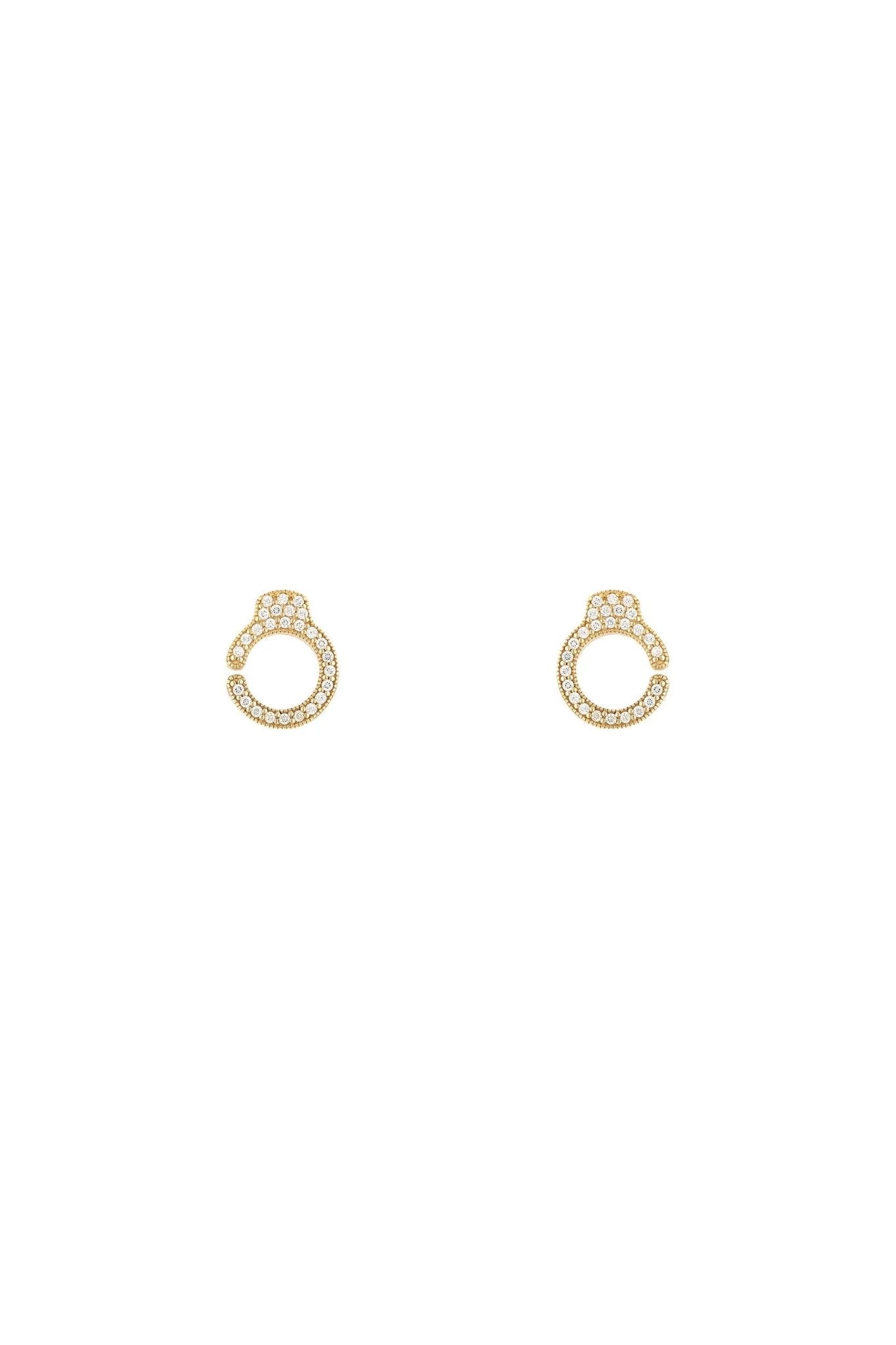 Handcuffs Pavé Earrings - Sofia Godinho Earrings