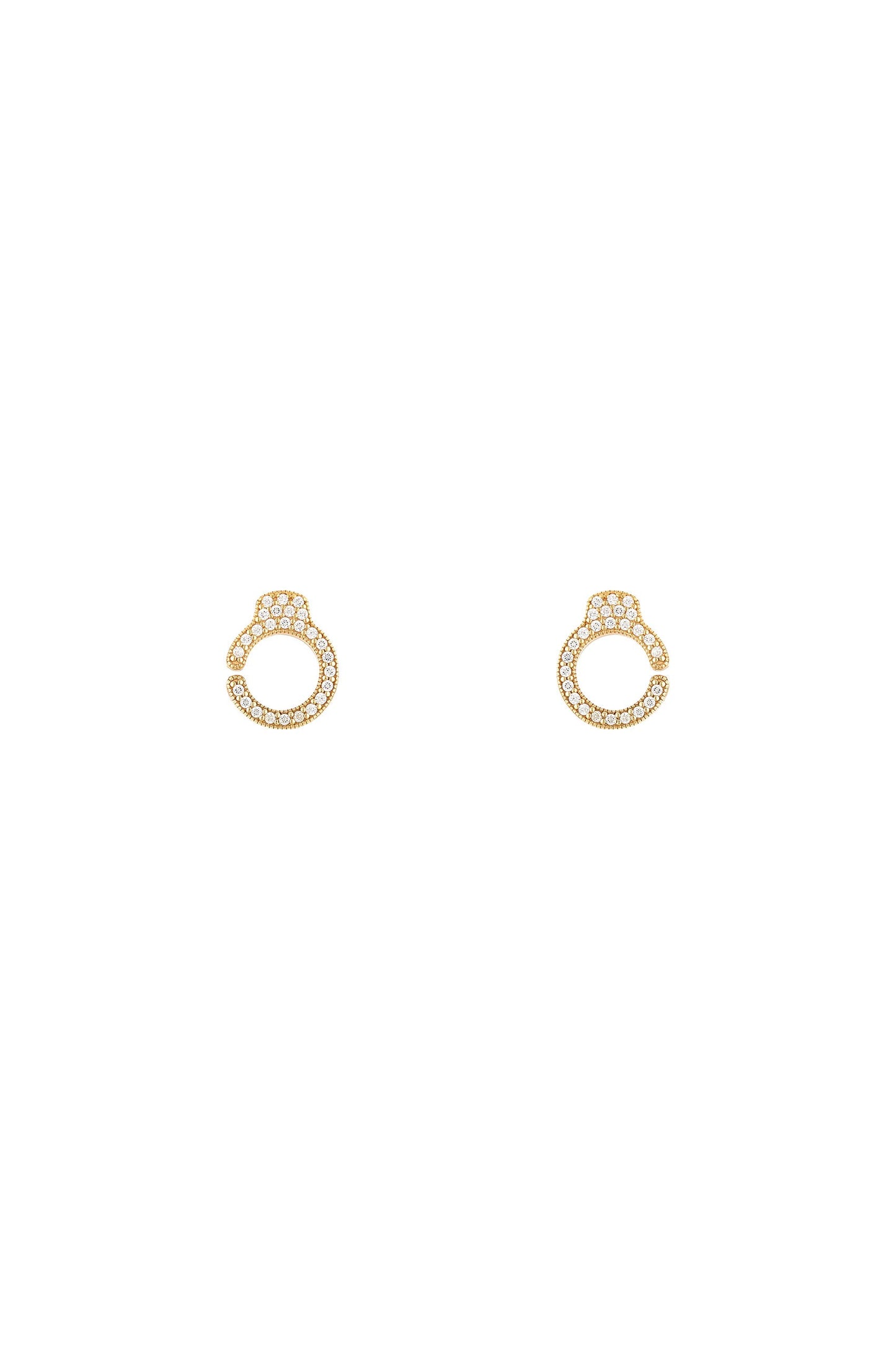 Handcuffs Pavé Earrings - Sofia Godinho