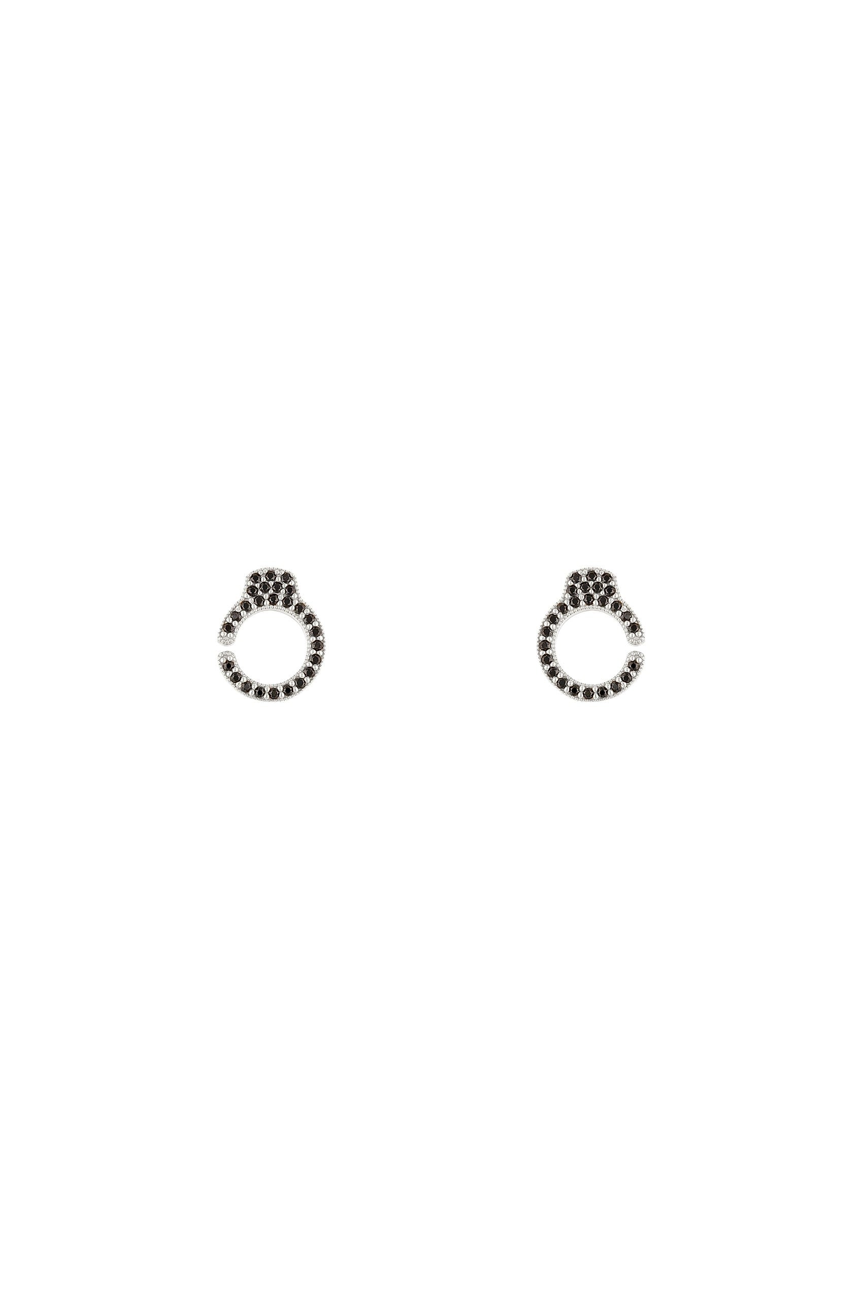 Handcuffs Pavé Earrings - Sofia Godinho