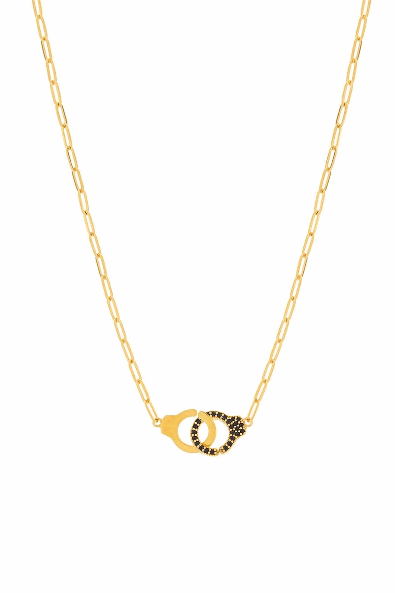 Handcuffs Pavé Necklace - Sofia Godinho Necklaces