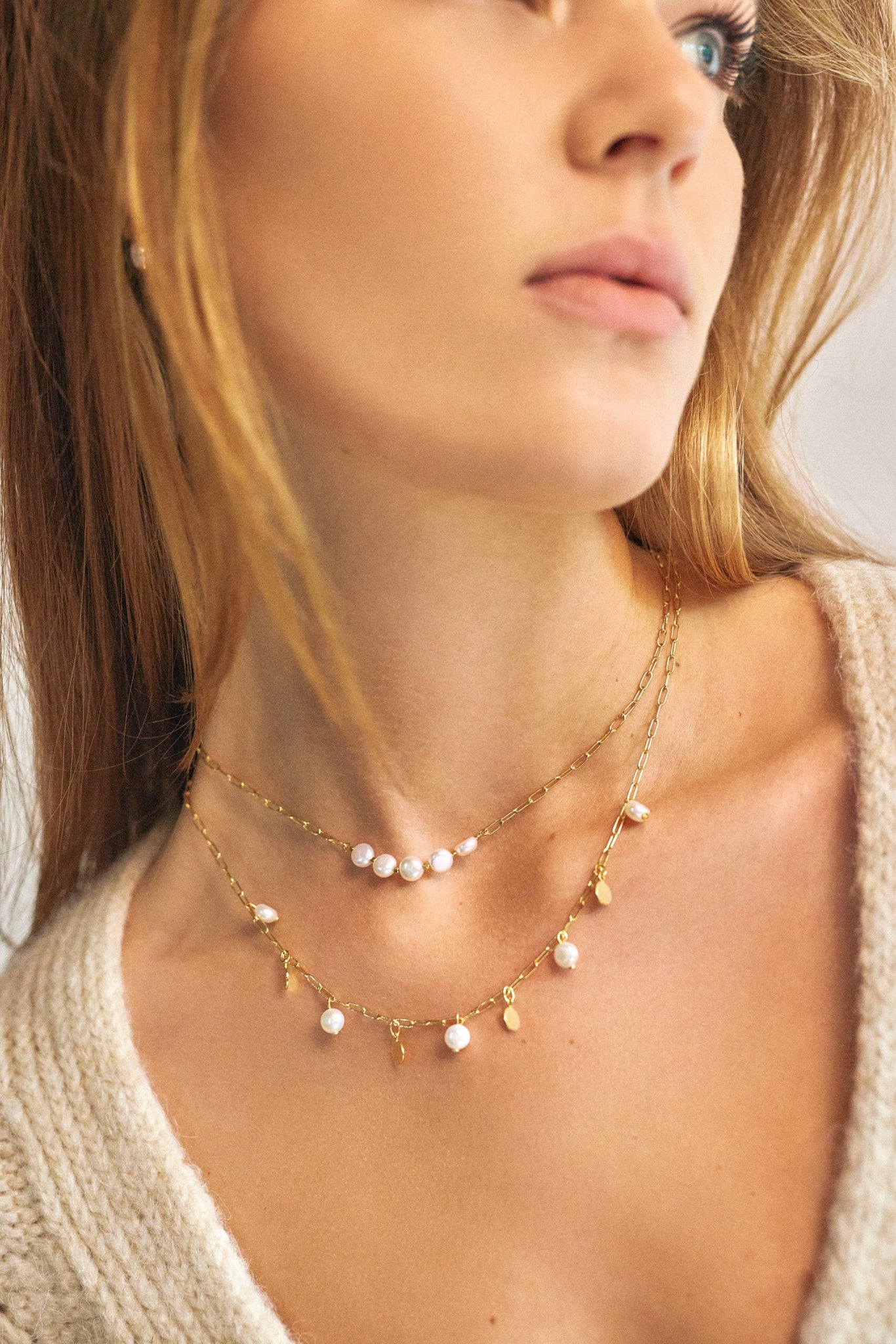 Pearls & Circles Necklace