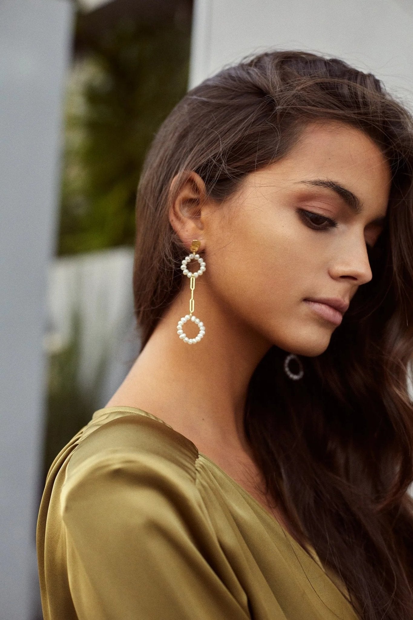 Pearly Circle Double Earrings - Sofia Godinho Earrings