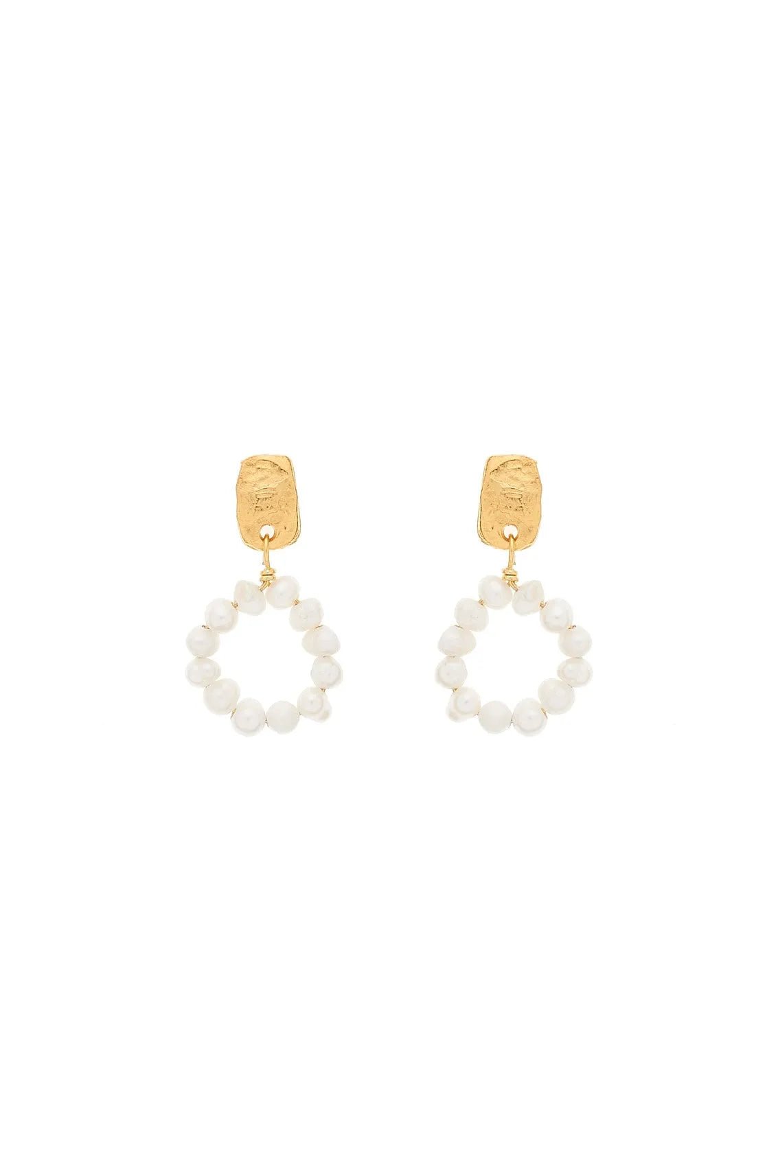 Pearly Circle Earrings - Sofia Godinho Earrings