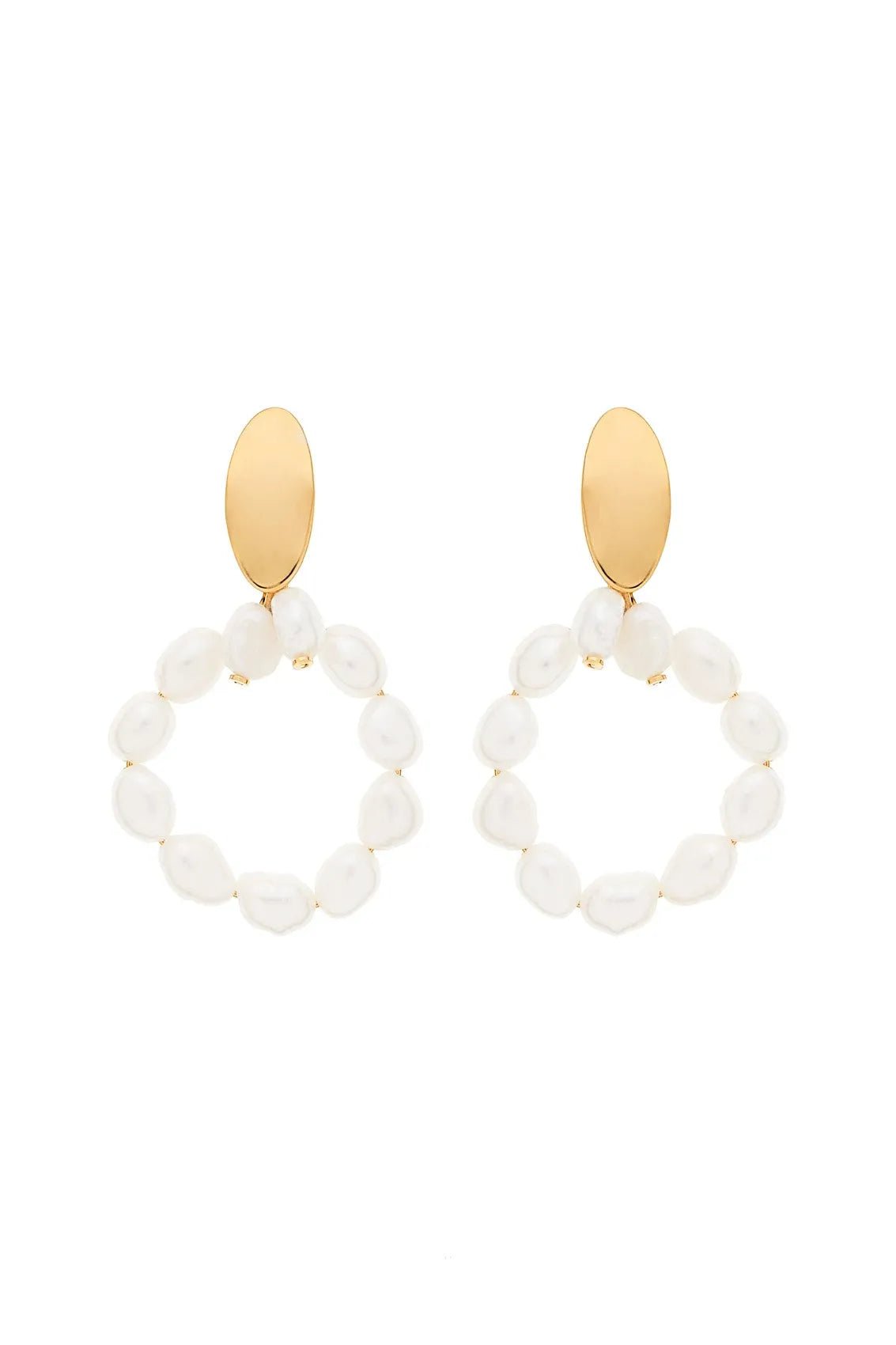 Pearly Circle XL Earrings - Sofia Godinho Earrings