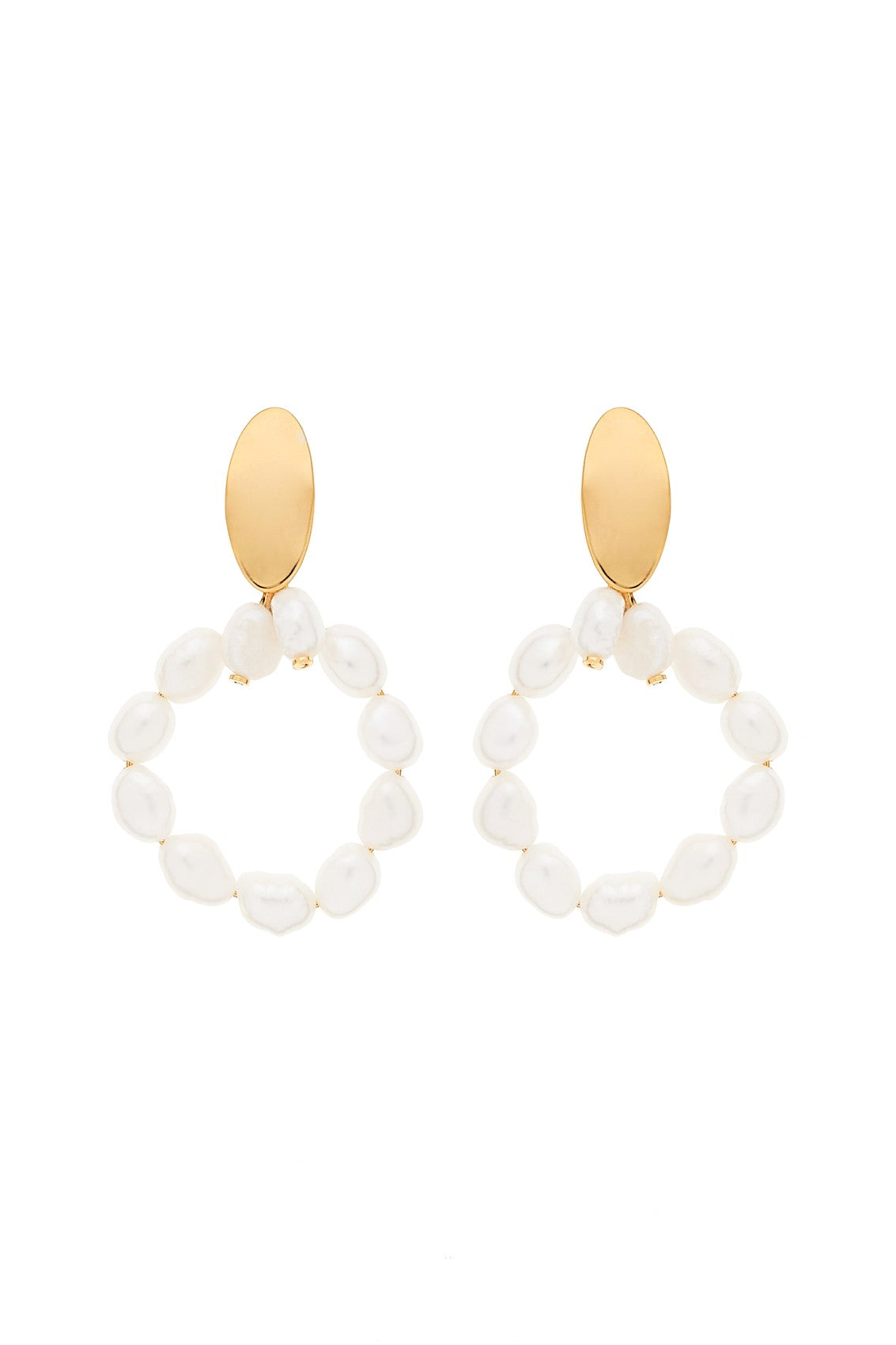 Boucles d'oreilles Pearly Circle XL