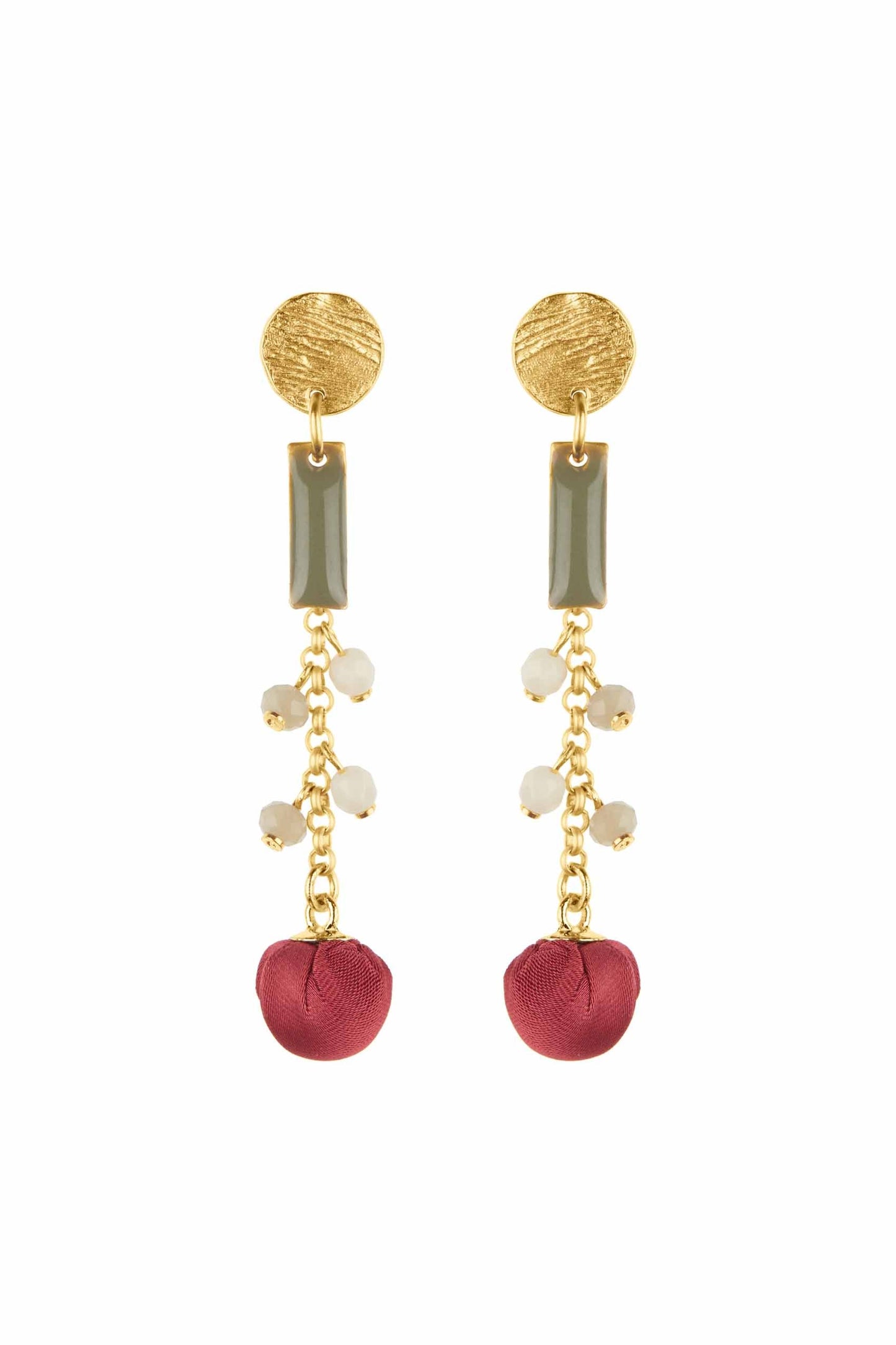 Raspberry Earrings