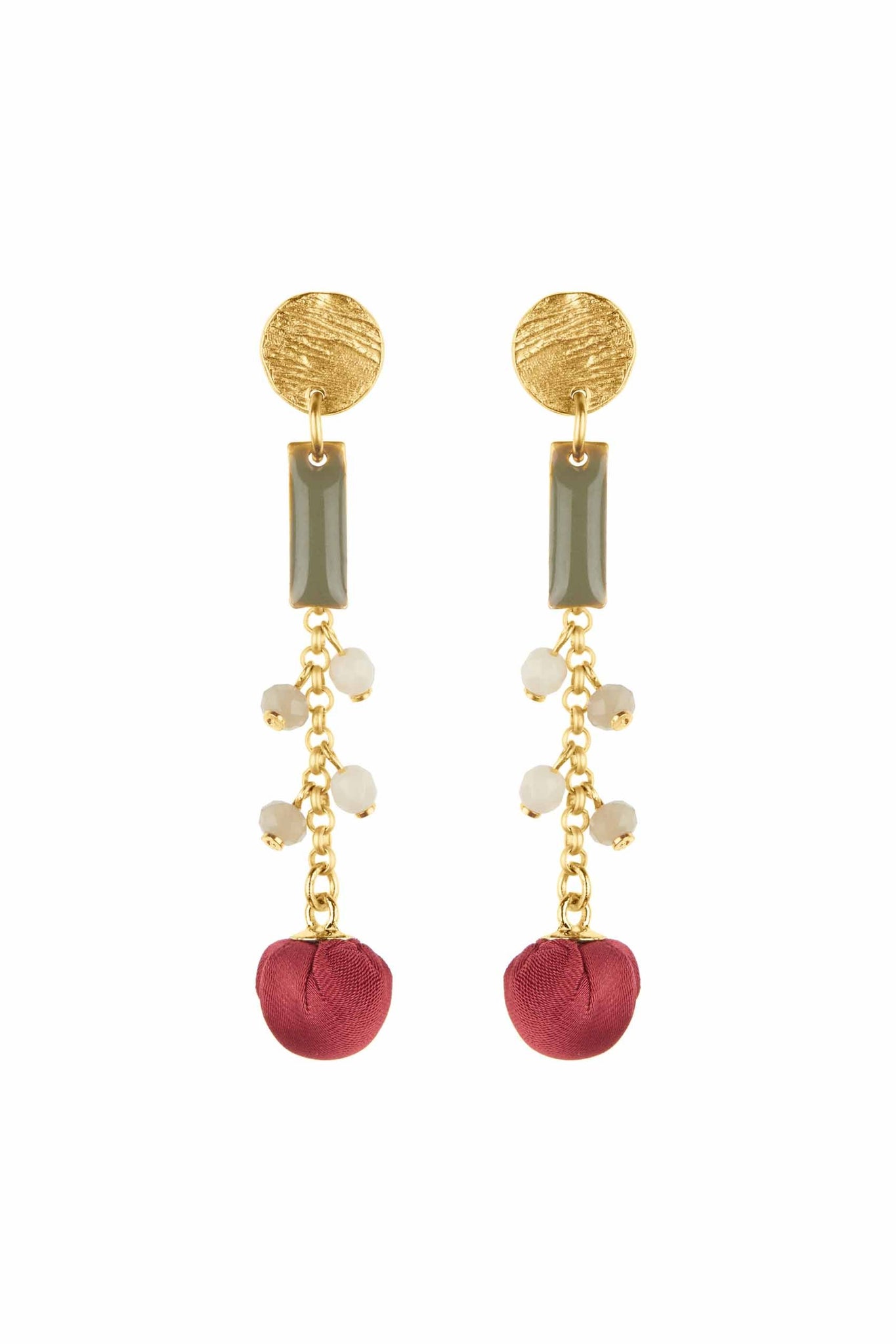 Raspberry Earrings