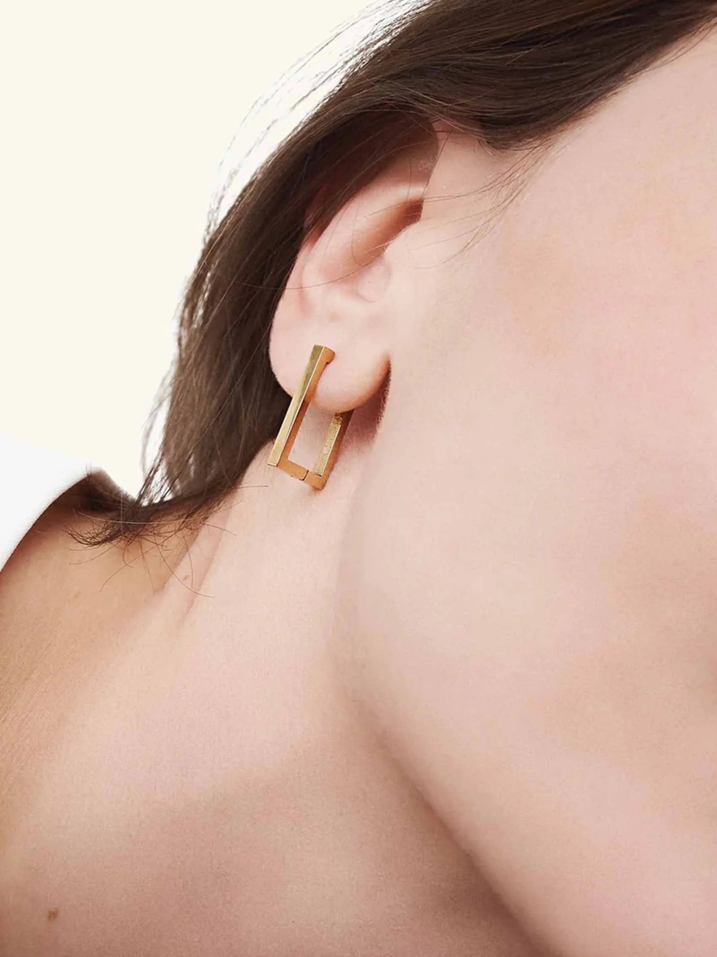 Soho Rectangle Earrings - Sofia Godinho Waterproof