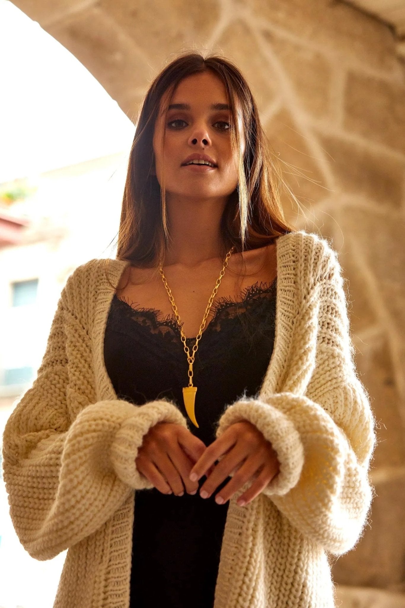 Statement Tusk Necklace - Sofia Godinho Outlet