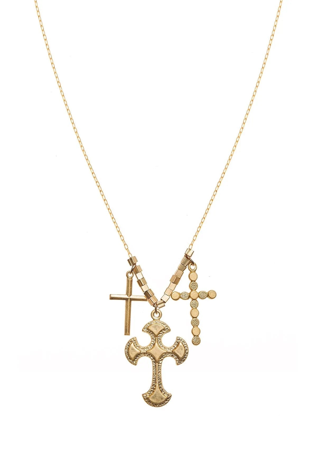 Triple Cross Necklace - Sofia Godinho Necklaces