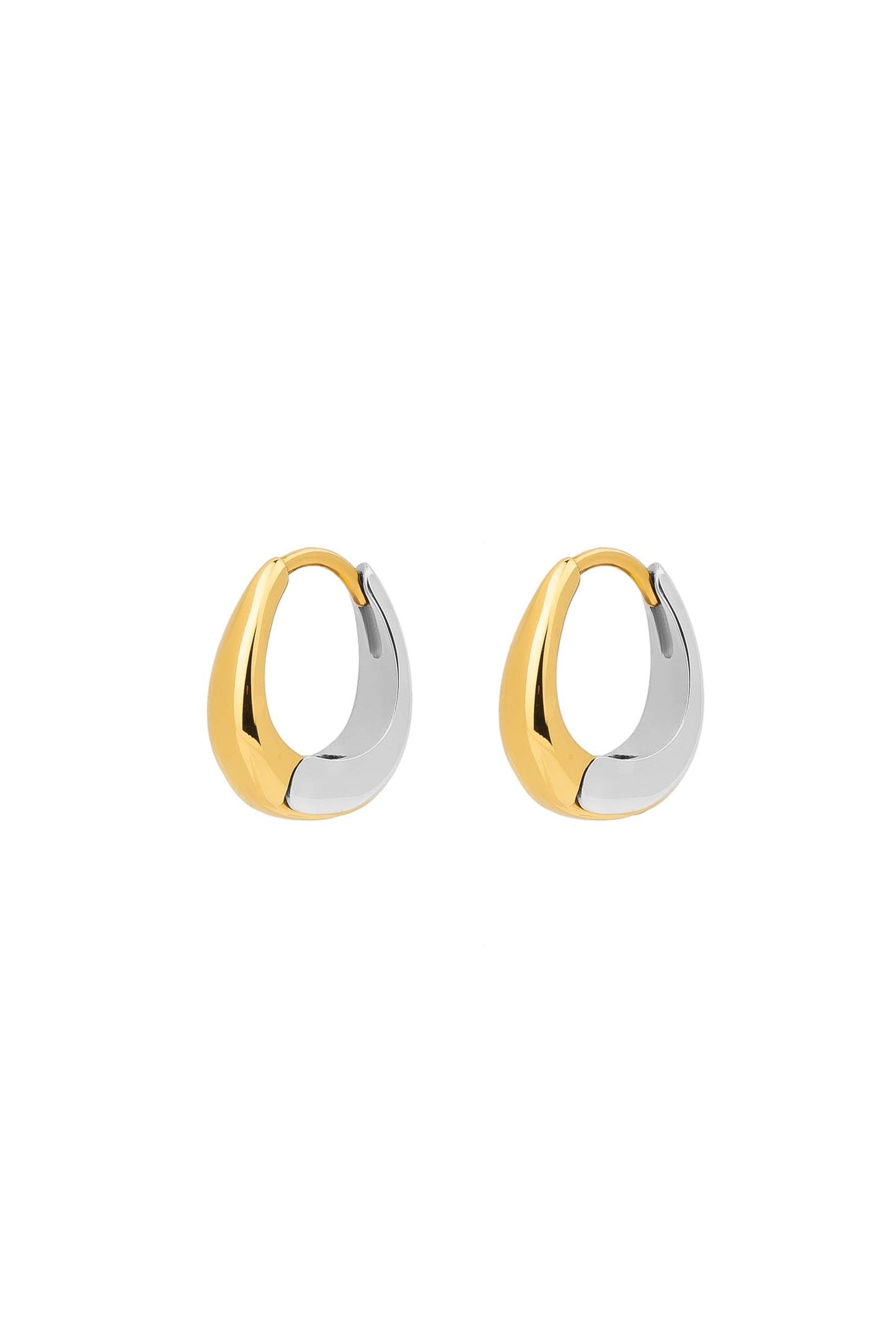 Pendientes Two Tone Hoops Waterproof