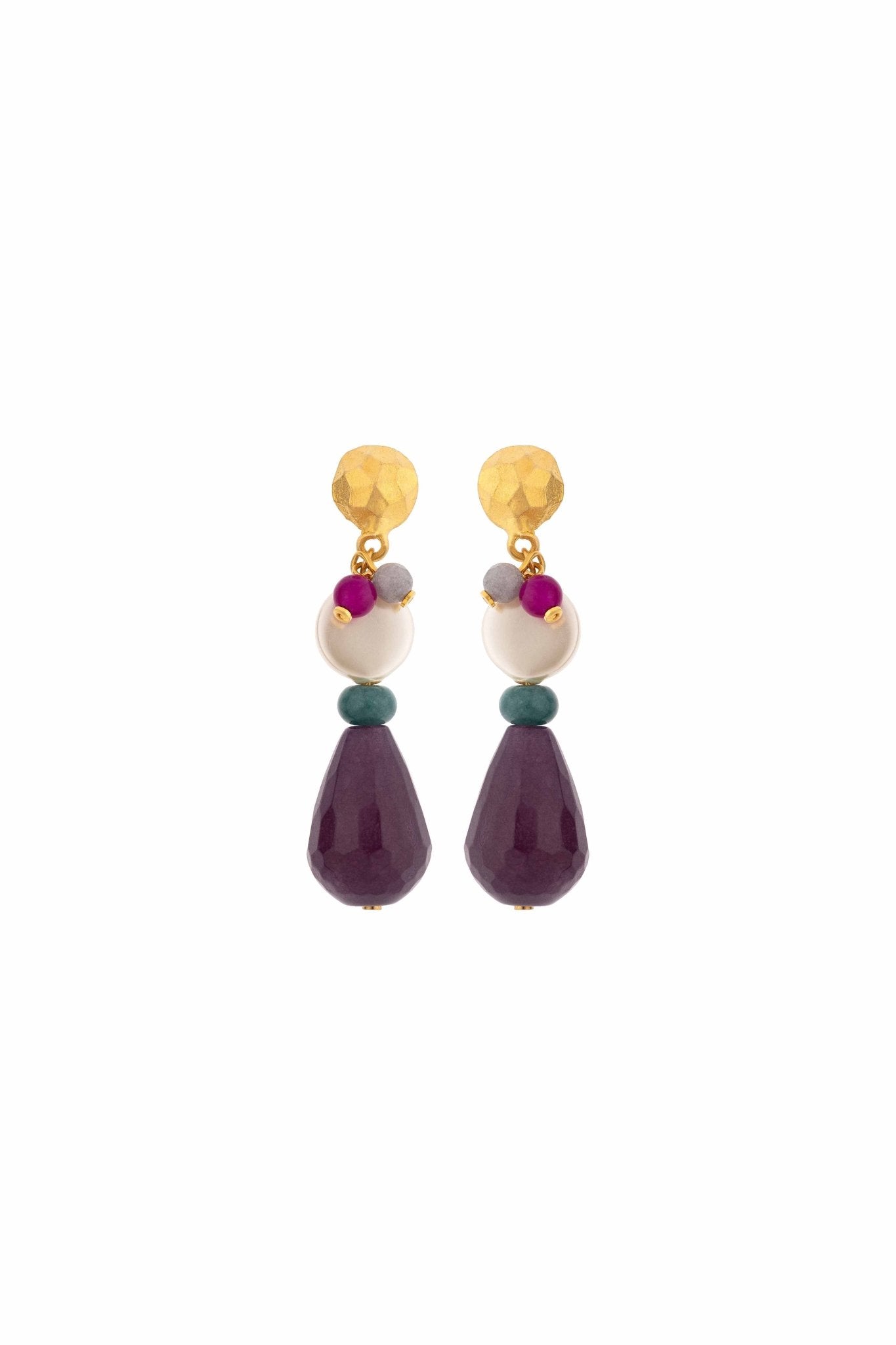 Violet Stones Earrings - Sofia Godinho Earrings